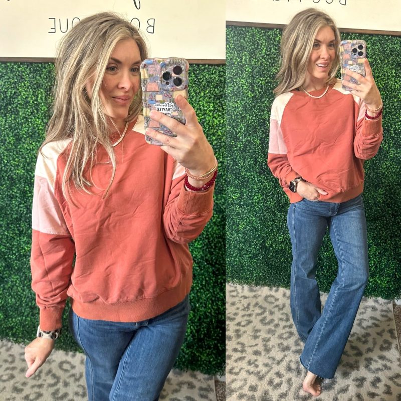 Washed Brick Crewneck